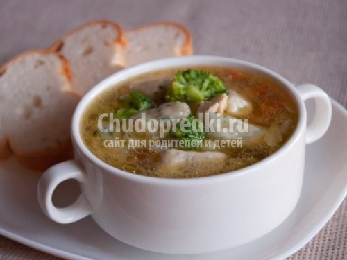 Легкий суп из курицы