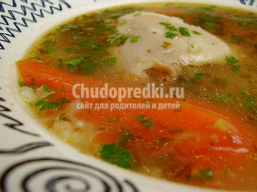 Легкий суп из курицы