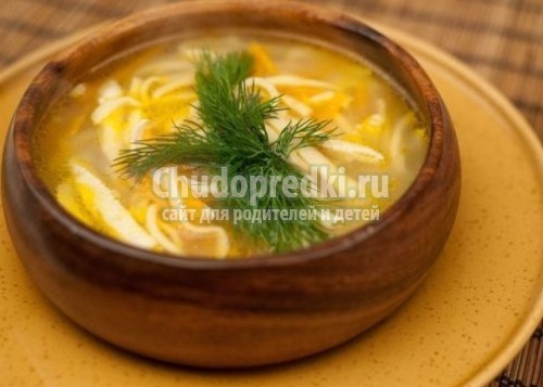 Легкий суп из курицы