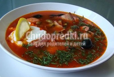 Солянка сборная мясная