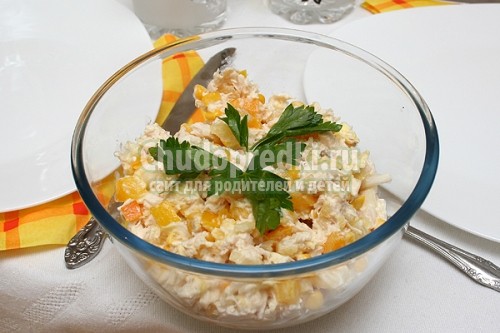 Курица с ананасами