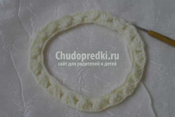 вязание крючком ажурного белого платья
