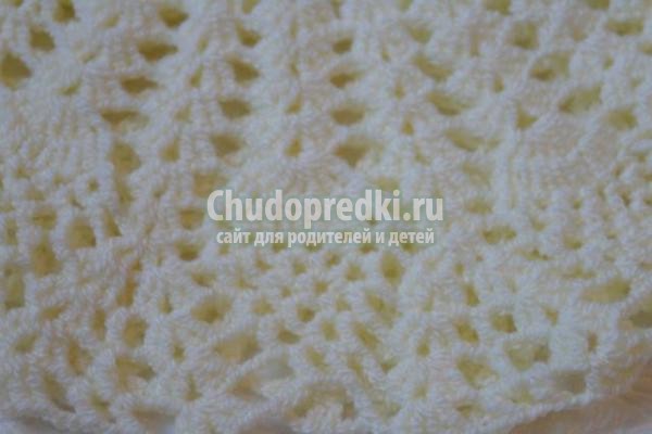 вязание крючком ажурного белого платья