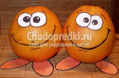 Поделки из фруктов Поделки из фруктов