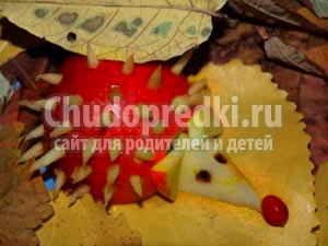 Поделки из овощей и фруктов