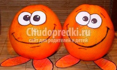 Поделки из овощей и фруктов