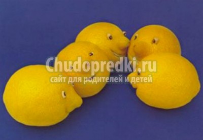 Поделки из овощей и фруктов