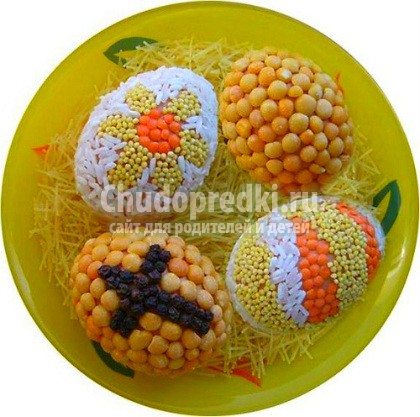 Поделки из крупы