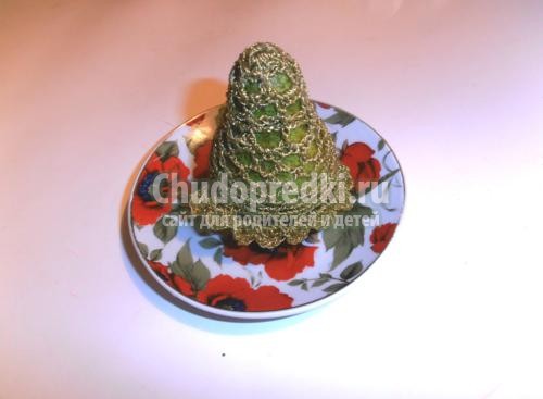 Ажурный колокольчик крючком