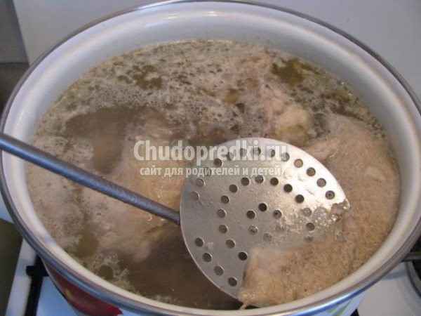 свекольный борщ с курицей
