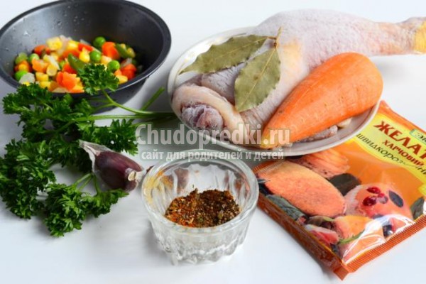 заливное из курицы к Новому году