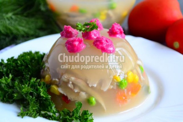 заливное из курицы к Новому году