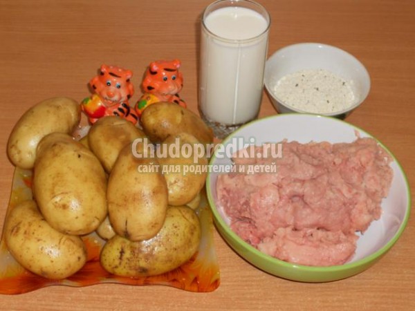 картофельная запеканка с курицей