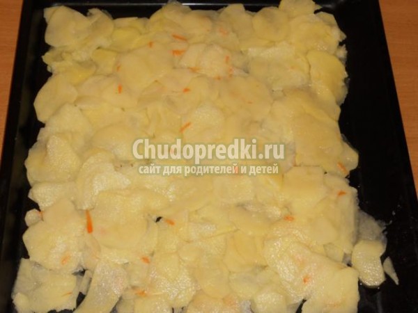 картофельная запеканка с курицей
