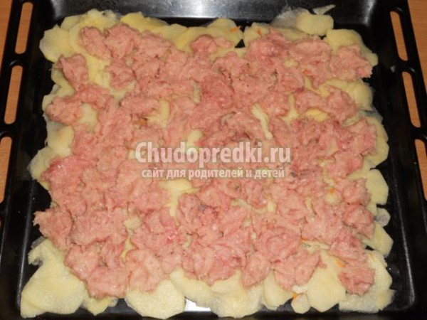 картофельная запеканка с курицей