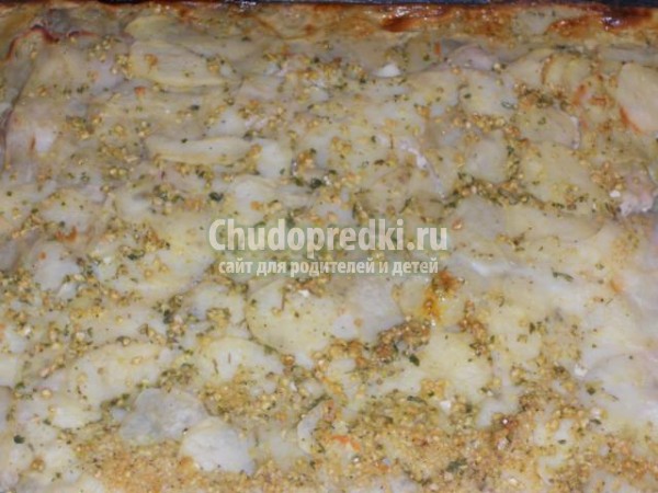 картофельная запеканка с курицей