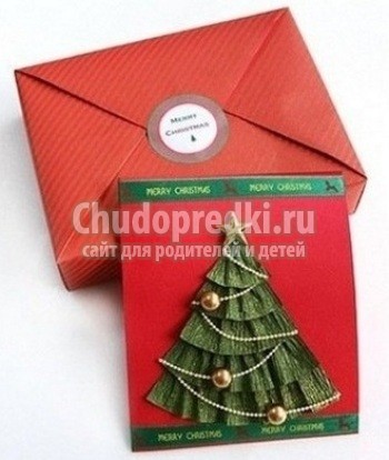 Новогодние открытки своими руками