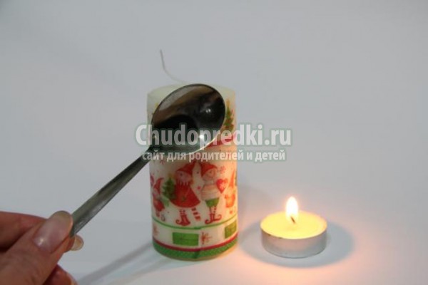 новогодний декупаж свечи
