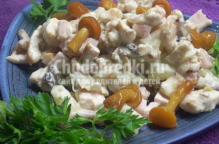 Салаты с грибами на зиму