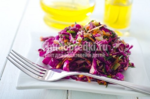Салат из капусты с уксусом