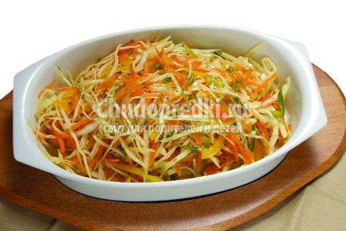 Салат из капусты с уксусом