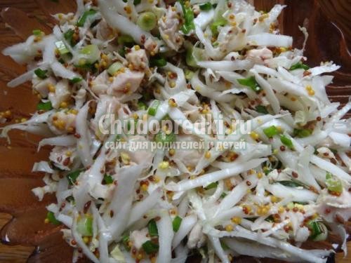 Салат из капусты с уксусом