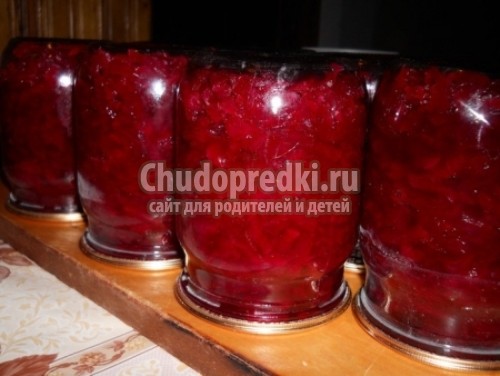 Свекольный салат на зиму Свекольный салат на зиму