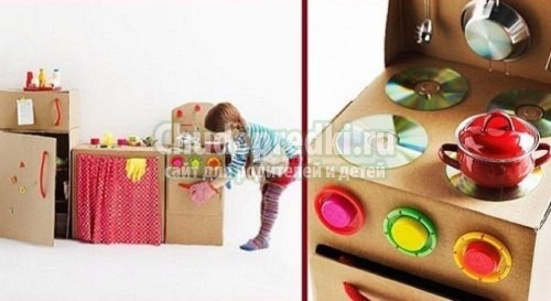 Как сделать домик из коробки
