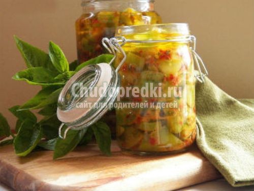 Зелёный салат на зиму