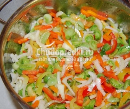 Зелёный салат на зиму