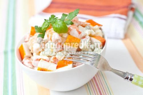 Крабовый салат с капустой