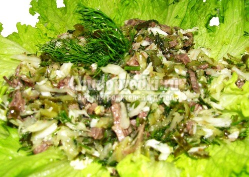 Салат с огурцами и грибами Салат с огурцами и грибами