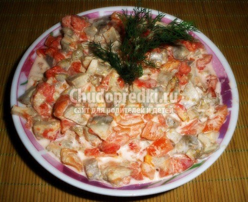 Рецепт салата с копченой курицей