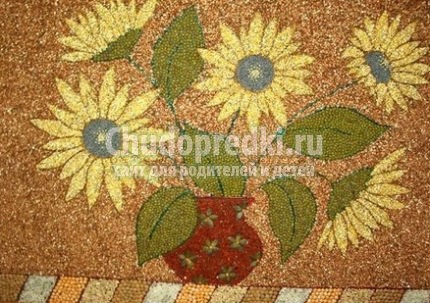 Картины из крупы