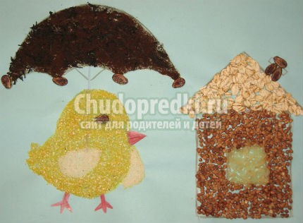 Картины из крупы