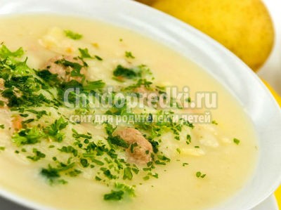 Куриный суп - пюре