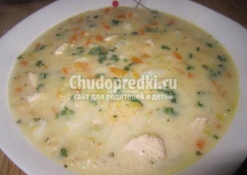 Суп из чечевицы с курицей