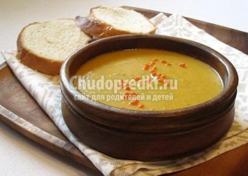 Суп из чечевицы с курицей