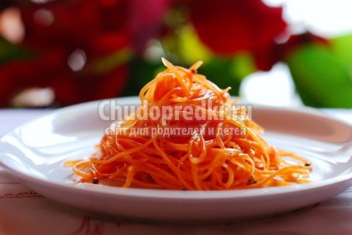 Салат с корейской морковкой