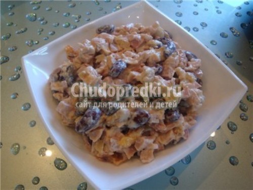 Салат с корейской морковкой