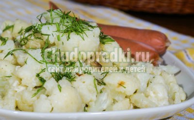 Цветная капуста с яйцом