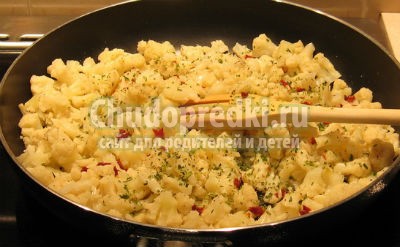 Цветная капуста с яйцом
