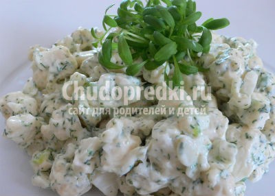Цветная капуста с яйцом