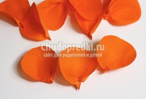 Как сделать гофрированные цветы