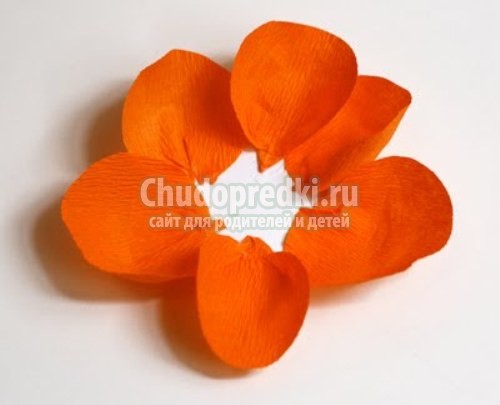 Как сделать гофрированные цветы