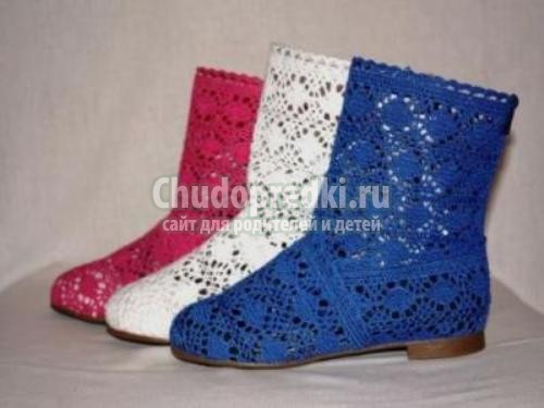 Вязаные сапоги Вязаные сапоги