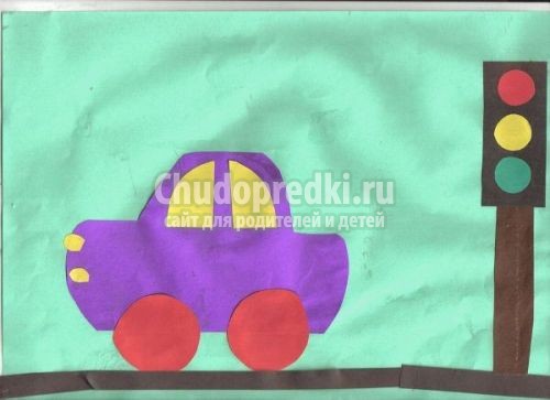Аппликация из фигур