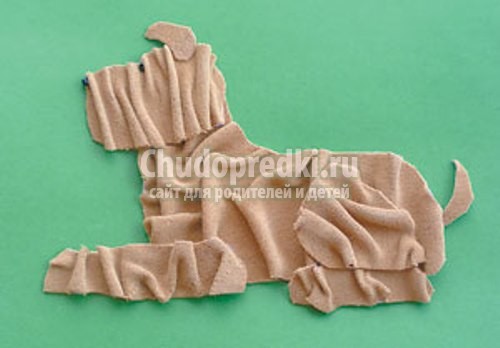 Аппликация из ткани