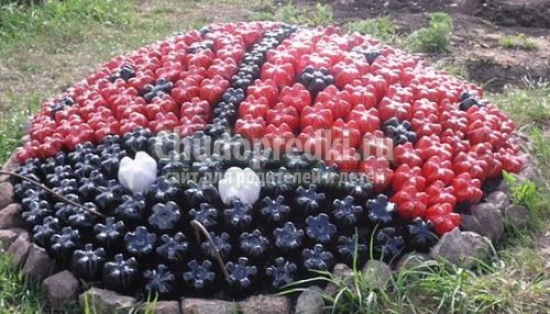 Поделки из бутылок для сада