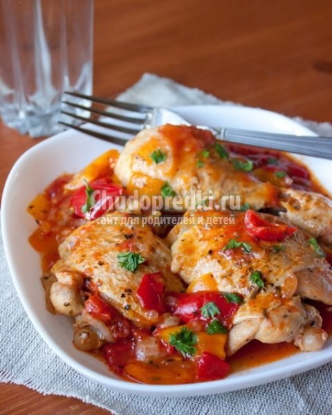 Курица с картошкой в мультиварке